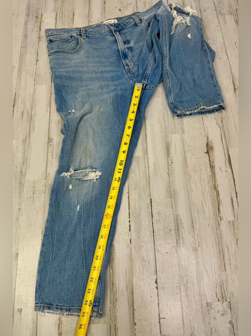 Abercrombie & Fitch Jeans 30/10S (34x25) The Skinny High Rise Blue - Picture 6 of 11